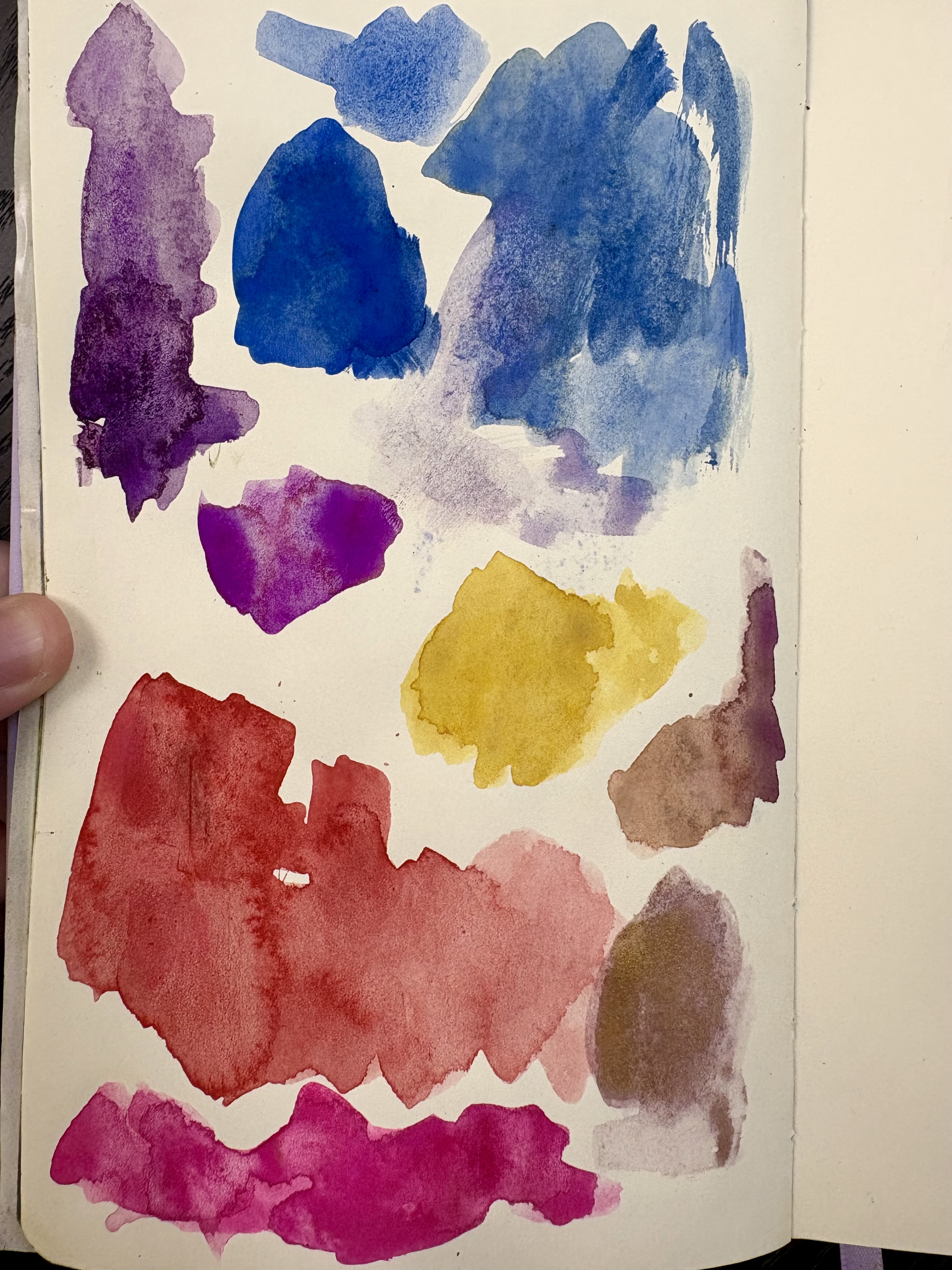 Granulating Gouache